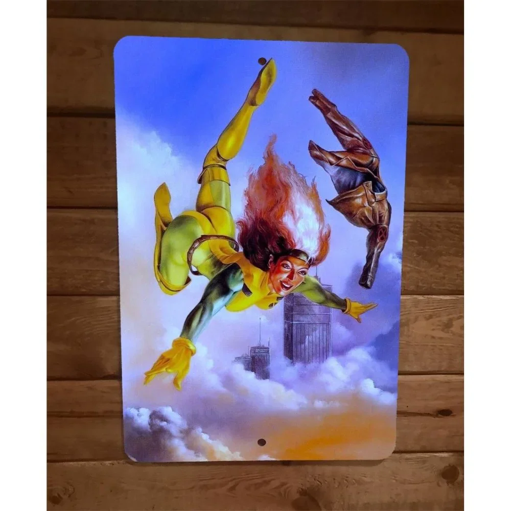 Rogue Flying 8x12‎ Metal Wall Sign Marvel Comics